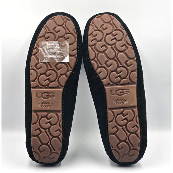 NWT Ugg Women's Black Suede \Ansley Water-Resistant Moccasin Slippers Sz 11 2998 - Picture 6 of 16